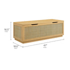 Modway Soma 47" Rattan Storage Bench