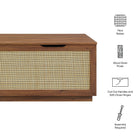 Modway Soma 47" Rattan Storage Bench