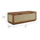 Modway Soma 47" Rattan Storage Bench