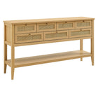 Modway Soma 62 Inch Rattan Console Table  