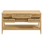 Modway Soma 62 Inch Rattan Console Table