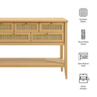 Modway Soma 62 Inch Rattan Console Table