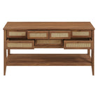 Modway Soma 62 Inch Rattan Console Table