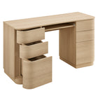 Modway Mirae 55" 6-Drawer Curved Office Desk