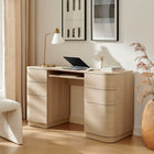 Modway Mirae 55" 6-Drawer Curved Office Desk