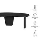 Modway Vetra Kidney-Shaped Free Coffee Table