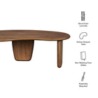 Modway Vetra Kidney-Shaped Free Coffee Table