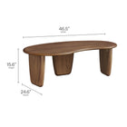 Modway Vetra Kidney-Shaped Free Coffee Table
