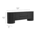 Modway Duval 71 Inch Oval TV Cabinet
