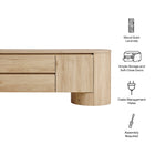 Modway Duval 71 Inch Oval TV Cabinet