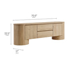Modway Duval 71 Inch Oval TV Cabinet