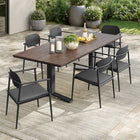 Modway Aeris 7-Piece Outdoor Patio Aluminum Dining Set