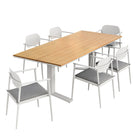 Modway Aeris 7-Piece Outdoor Patio Aluminum Dining Set  