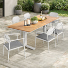 Modway Aeris 7-Piece Outdoor Patio Aluminum Dining Set