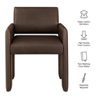 Modway Daven Vegan Leather Dining Armchair