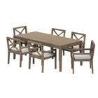 Modway Northlake 7-Piece Outdoor Patio Teak Wood Dining Set
