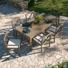 Modway Northlake 7-Piece Outdoor Patio Teak Wood Dining Set