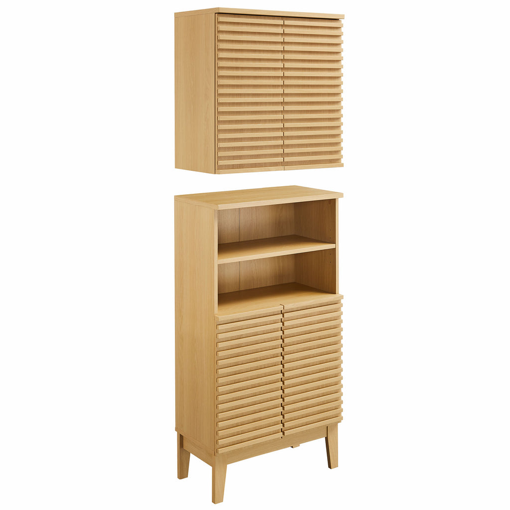 Modway Render Bathroom Cabinet Set  