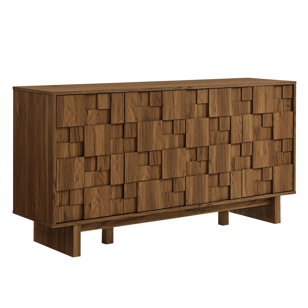 Modway Owen 59 Inch 4 Door Geometric Sideboard  