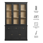 Modway Amara 79 Inch Large Storage Display Cabinet