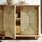 Modway Marola 71 Inch Oak Wood Seagrass Sideboard