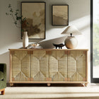 Modway Marola 71 Inch Oak Wood Seagrass Sideboard