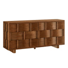 Modway Foundry 71" Woven Design Buffet Storage Cabinet