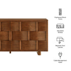 Modway Foundry 71" Woven Design Buffet Storage Cabinet