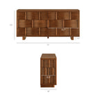 Modway Foundry 71" Woven Design Buffet Storage Cabinet