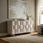 Modway Foundry 71" Woven Design Buffet Storage Cabinet