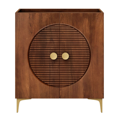 Modway Vernon 30" Fluted Wood Vanity Cabinet Without Sink  