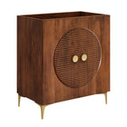 Modway Vernon 30" Fluted Wood Vanity Cabinet Without Sink