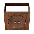 Modway Vernon 30" Fluted Wood Vanity Cabinet Without Sink