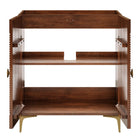 Modway Vernon 30" Fluted Wood Vanity Cabinet Without Sink