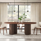 Modway Enric 84 Inch Mango Wood Oval Dining Table