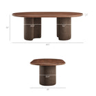 Modway Enric 84 Inch Mango Wood Oval Dining Table