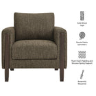 Modway Hawken Boucle Fabric Accent Armchair