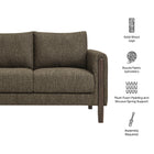 Modway Hawken Boucle Fabric Loveseat
