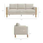 Modway Hawken Boucle Fabric Sofa