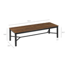Modway Ashlan 110" Rectangle Dining Table