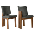 Modway Alba Armless Upholstered Dining Chairs Set Of 2  
