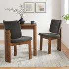 Modway Alba Armless Upholstered Dining Chairs Set Of 2