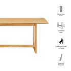 Modway Ashcroft 69" Rectangular Dining Table