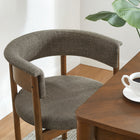 Modway Clea Curved Upholstered Dining Chairs Set Of 2