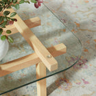 Modway Isby 35 Inch Tempered Glass Coffee Table