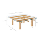 Modway Isby 35 Inch Tempered Glass Coffee Table