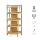 Modway Bixby 71 Inch Corner Bookshelf