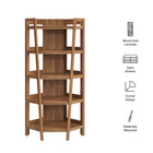 Modway Bixby 71 Inch Corner Bookshelf