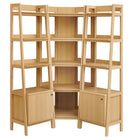 Modway Bixby 3-piece Corner Bookshelf Set with Narrow Bookshelves
