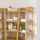 Modway Bixby 3-piece Corner Bookshelf Set with Narrow Bookshelves